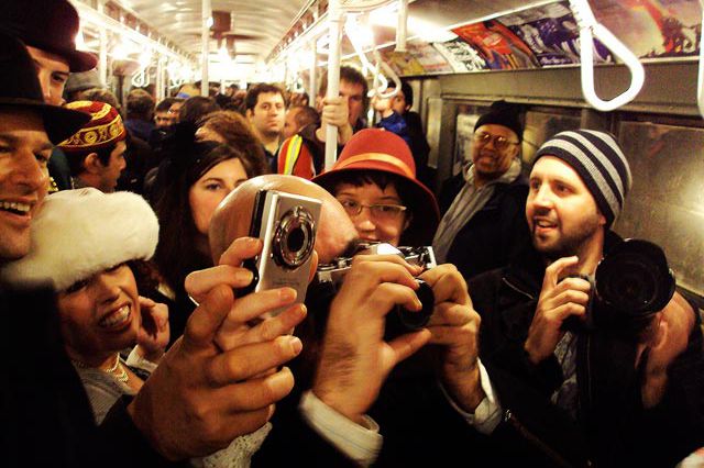 Photograph of a crowded Nostalgia Train this past Sunday by bitchcakesny on Flickr